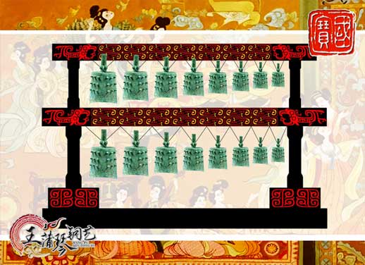 16件晉侯穌青銅編鐘，西周時期編鐘編磬