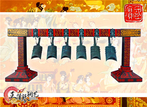 6件套仿古編鐘，小型特色樂器，民樂混音配套