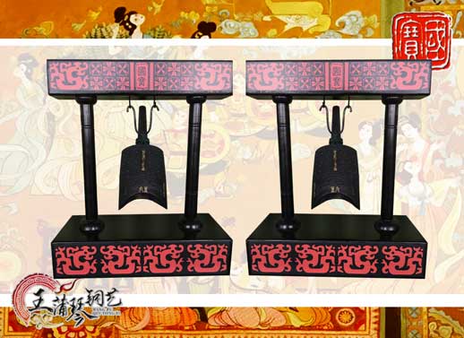 單件編鐘工藝品、外賓禮品、中國青銅編鐘
